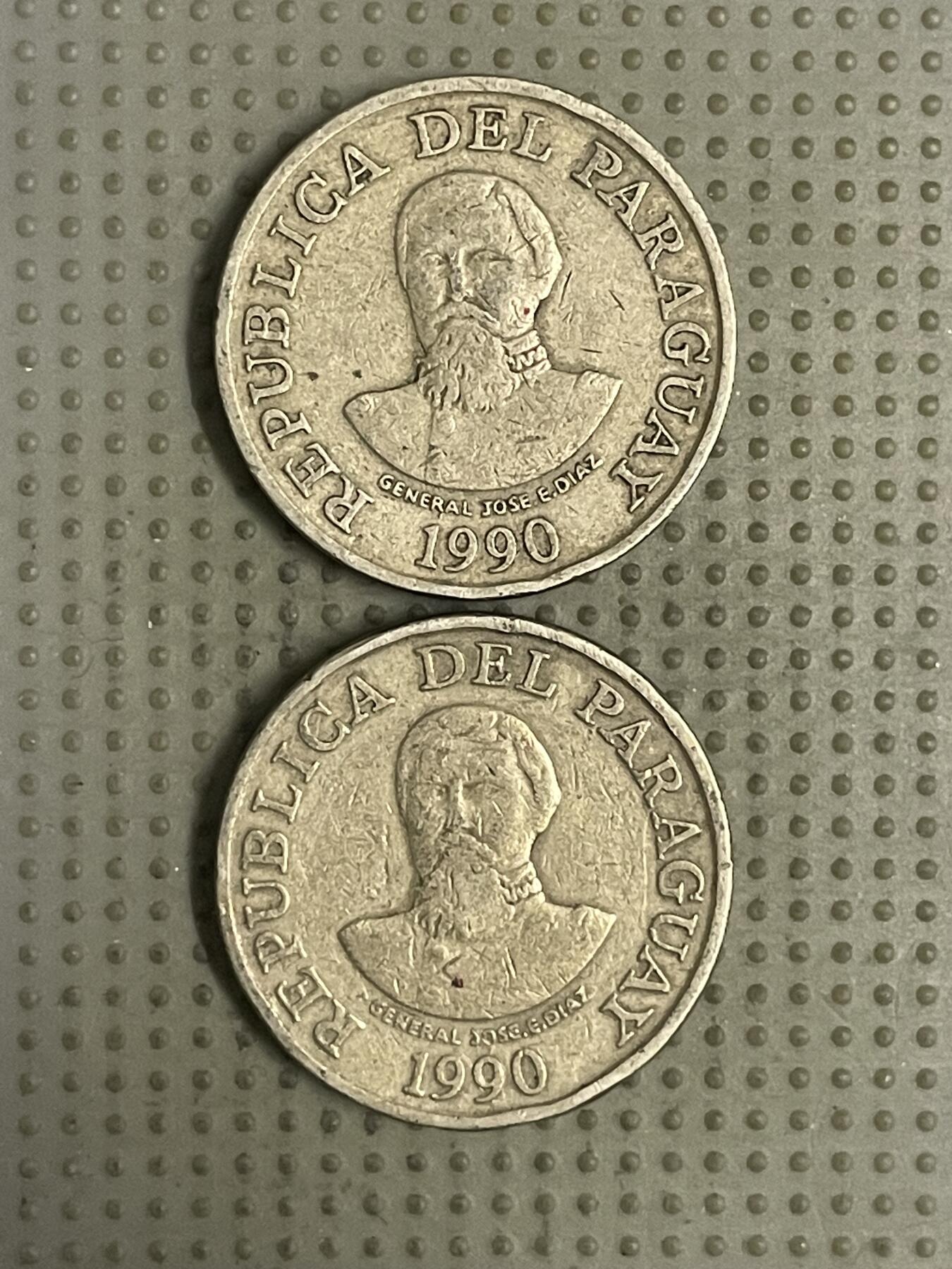 2026年第36场各国散币拍卖（总第186场） 巴拉圭1990年100瓜拉尼2枚