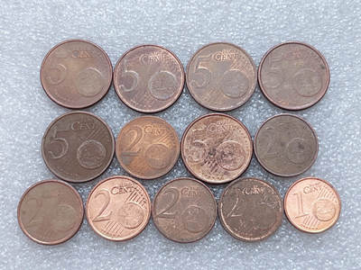 第一海外回流一元起拍收藏 散集专场  第304期 - 欧盟硬币 13枚