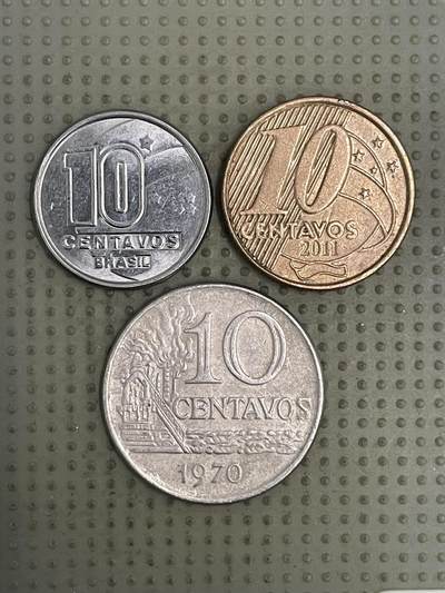 2026年第36场各国散币拍卖（总第186场） - 巴西10分3枚