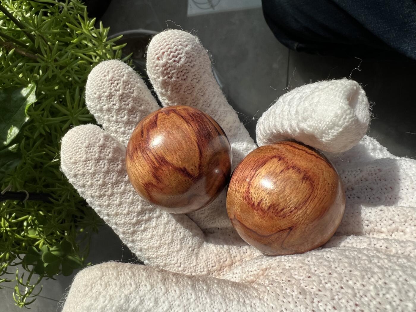 零元拍：海南黄花梨手球：35MM