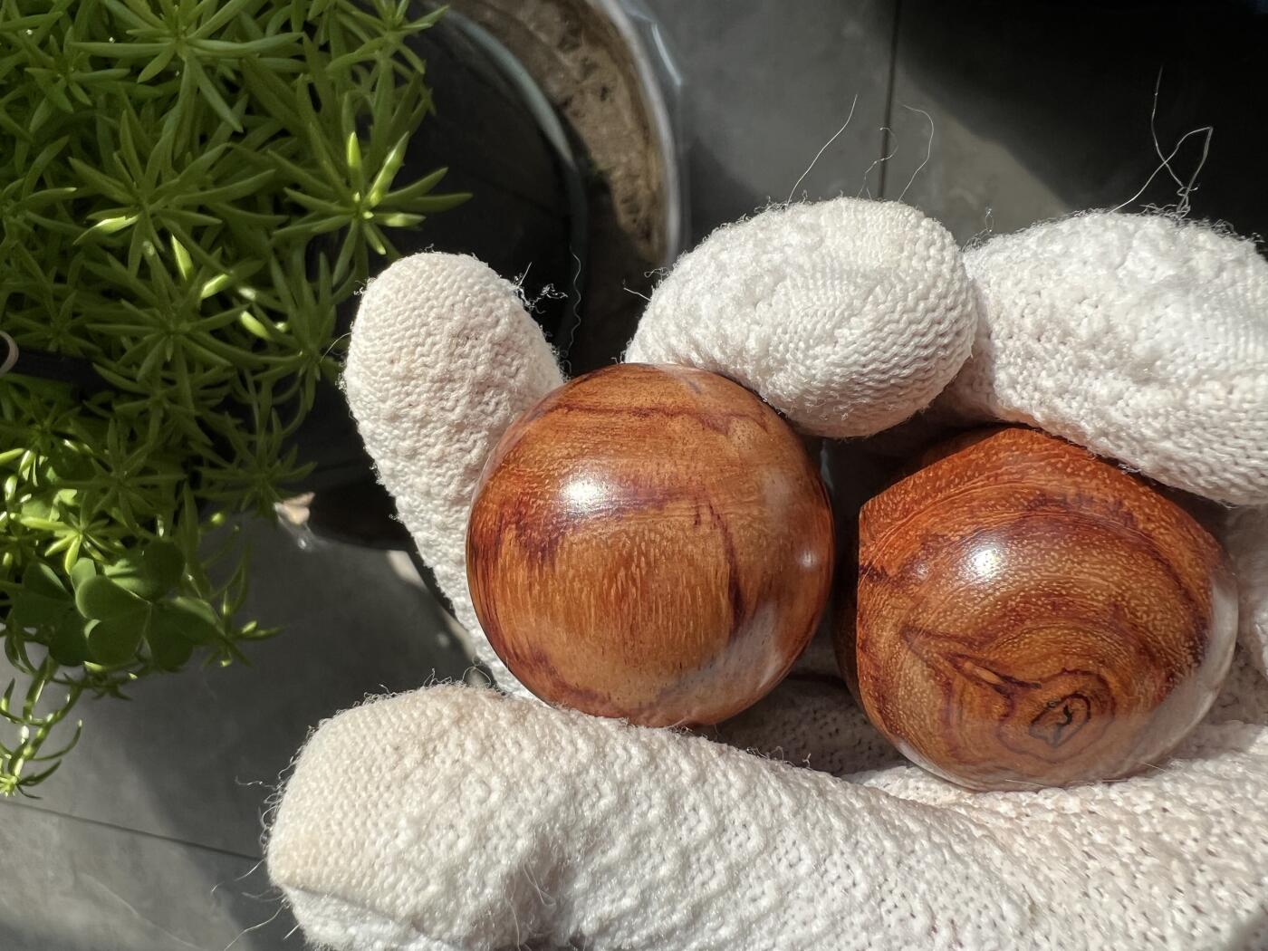 零元拍：海南黄花梨手球：35MM