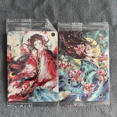 锦色铺子的潮玩第八期 🌸🌸🌸🌸 🌸🌸   - 可可瑞听 北京IPS卡展限定卡 十二花神 桃花神   芙蓉花神 画师：雪璃XL 粗闪各一