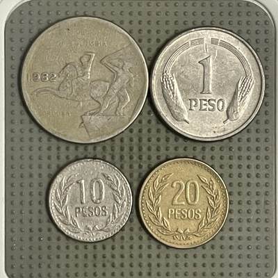 2026年第36场各国散币拍卖（总第186场） - 哥伦比亚4枚