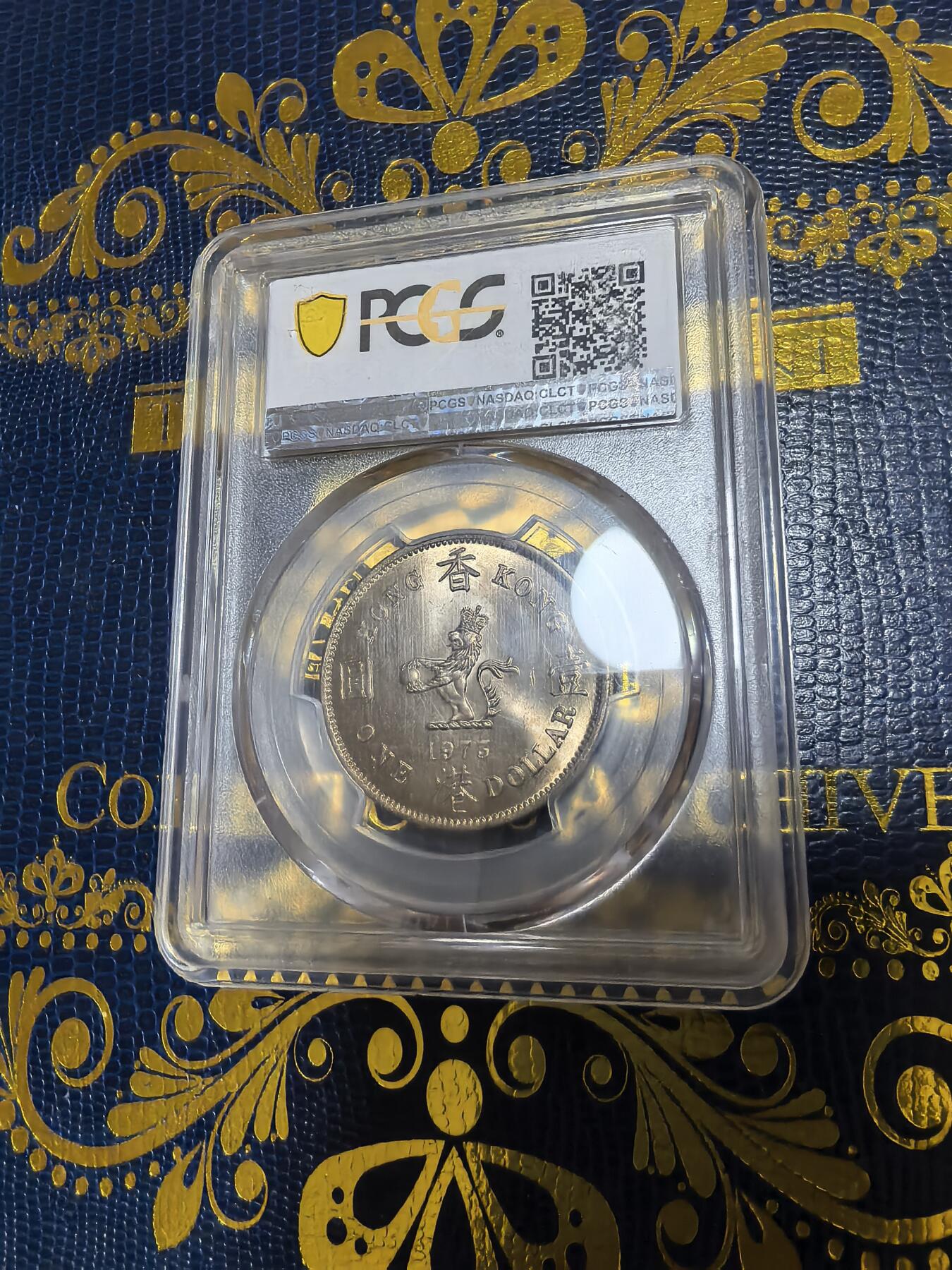 长老汇马年精选第十二场拍卖 1973 香港伊丽莎白二世1元铜镍币，PCGS MS64分，大版，小特年，2019ebay成交价1400多