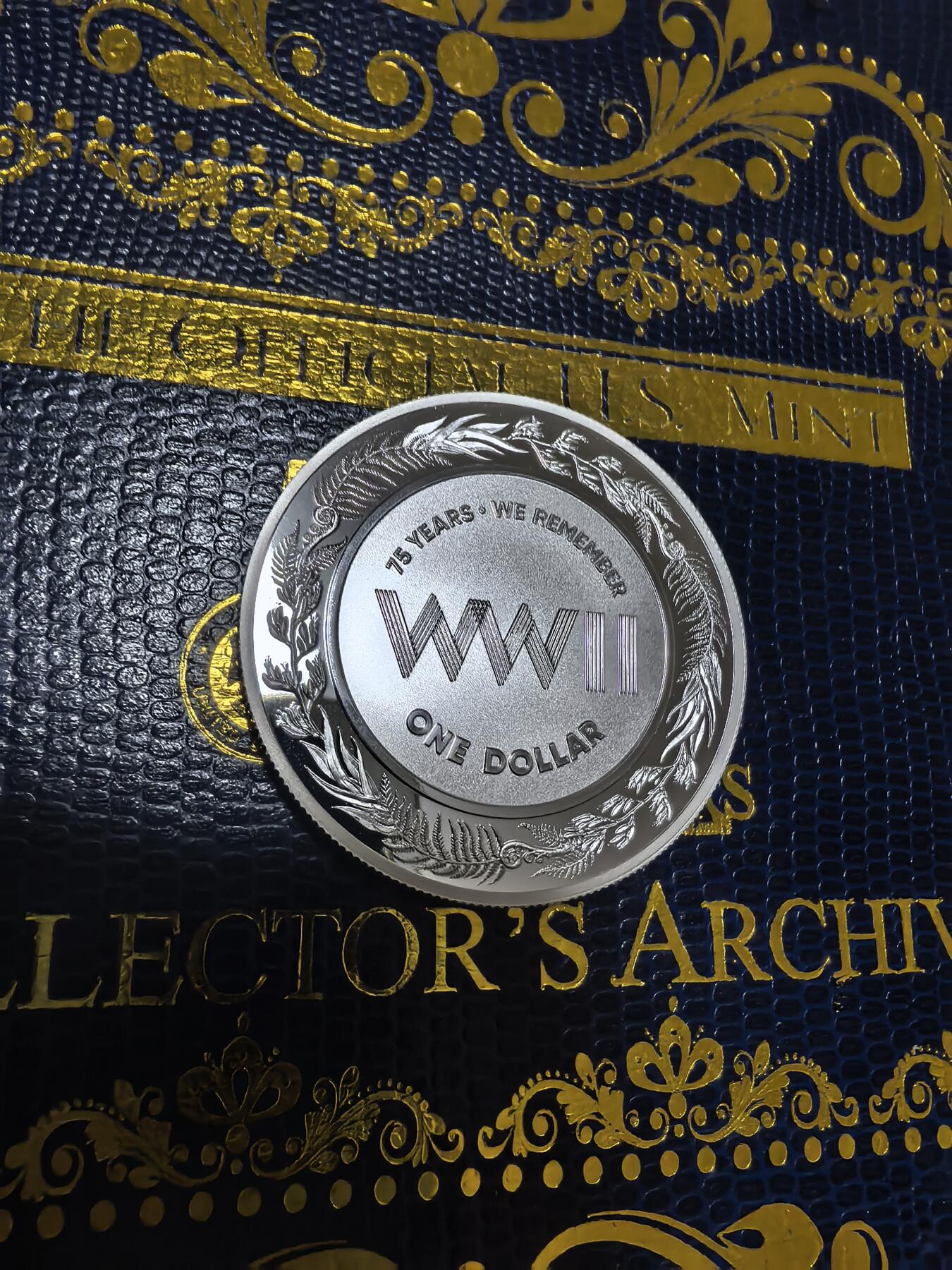 长老汇马年精选第十二场拍卖 2020新西兰二战结束75周年1元精制银币，1盎司999银，限量版