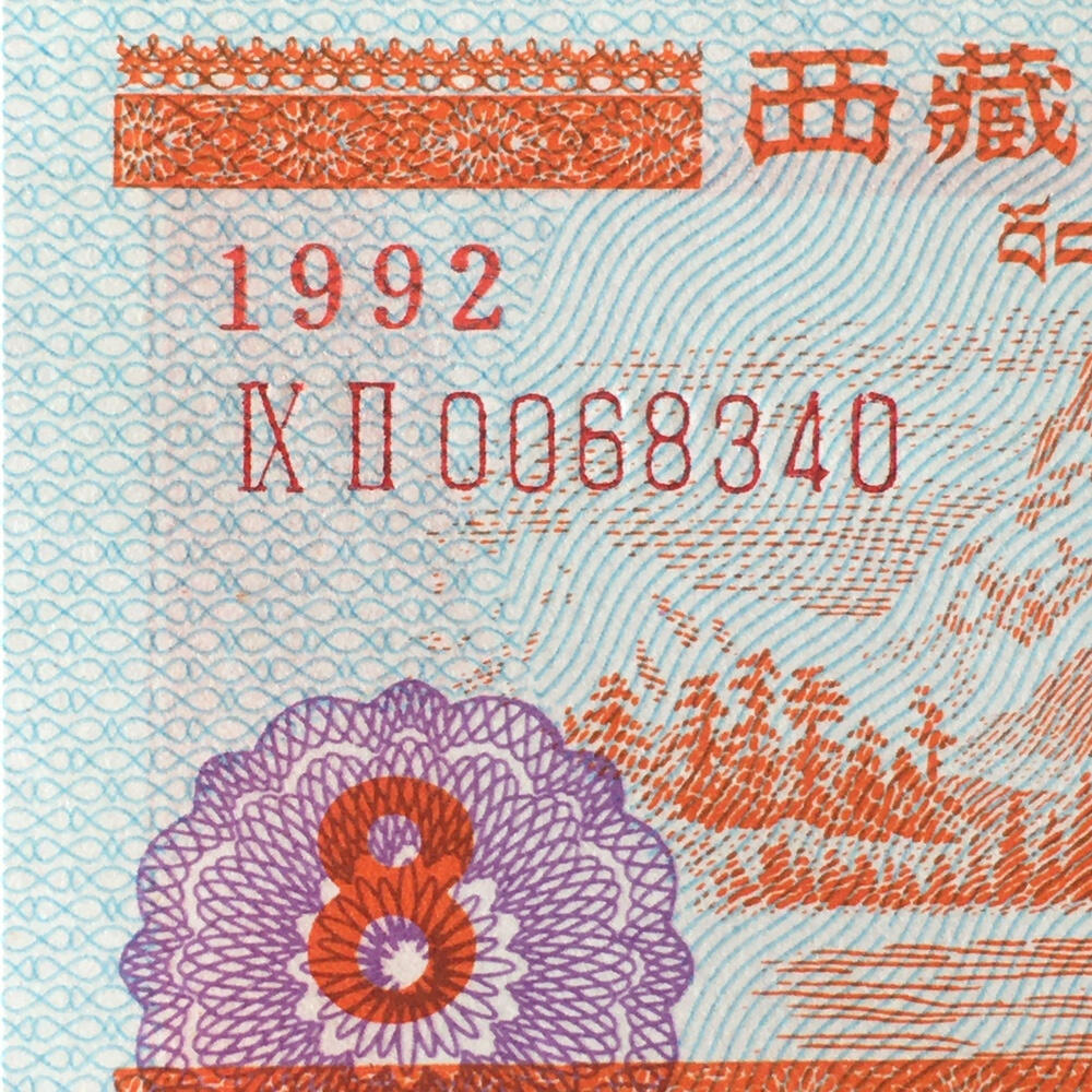        稀少1992年西藏自治区石油公司汉藏双语煤油捌公斤全新品相未流通1枚原版真品如图供应票证旧藏文玩艺术收藏