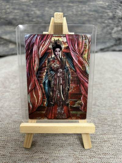 喜灰玩卡拍卖第五期，接拍品0佣金，欢迎送拍，释放现金流，让自己有资金可以购买更多喜欢的卡牌，让别的卡友能淘到更多心仪的卡牌 - 卡德曼 张建东老师绘 花嫁三娘 限编204/300编 折光粗闪