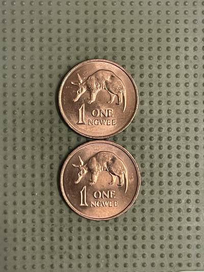 2026年第36场各国散币拍卖（总第186场） - 赞比亚1983年1恩韦2枚