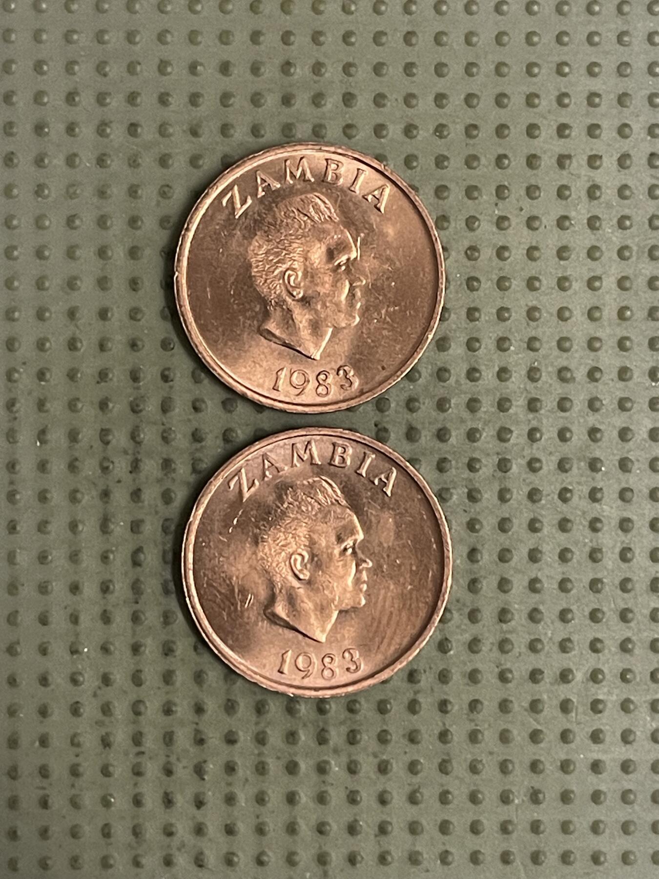 2026年第36场各国散币拍卖（总第186场） 赞比亚1983年1恩韦2枚