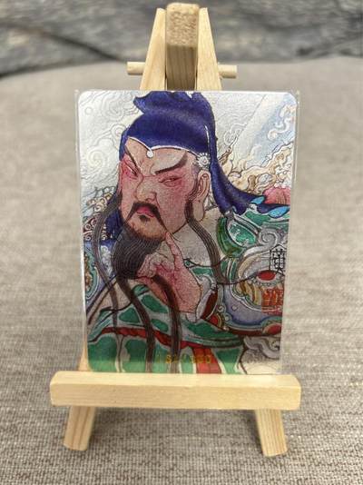 喜灰玩卡拍卖第五期，接拍品0佣金，欢迎送拍，释放现金流，让自己有资金可以购买更多喜欢的卡牌，让别的卡友能淘到更多心仪的卡牌 - 启读 李广老师绘 特卡粗闪 限编161/300编 关公