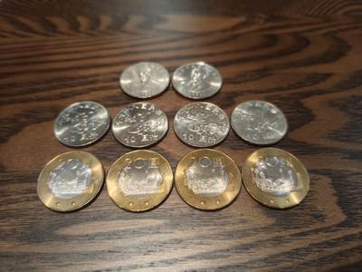 全新原光】台湾硬币10枚整组 千禧龙币+老版币 - 全新原光】台湾硬币10枚整组 千禧龙币+老版币