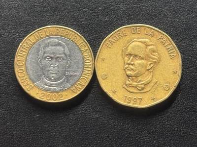 邮泉阁限时拍卖第四十三场（硬币在国外。请付邮费6元。） - 多米尼加2枚