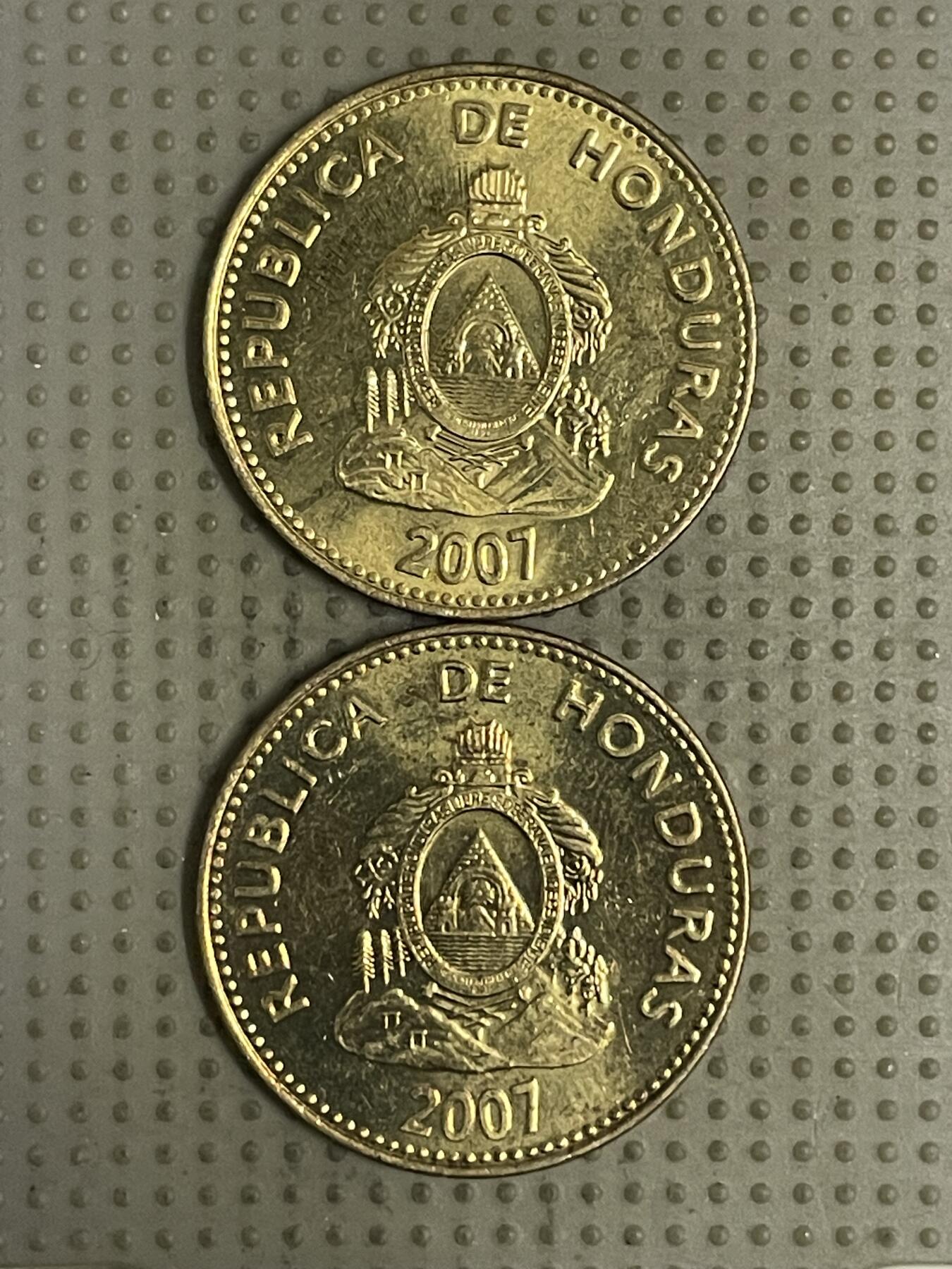 2026年第36场各国散币拍卖（总第186场） 洪都拉斯2007年10分2枚