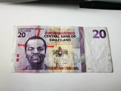 零零发流通品外国纸币拍卖 无佣金 - 斯威士兰20