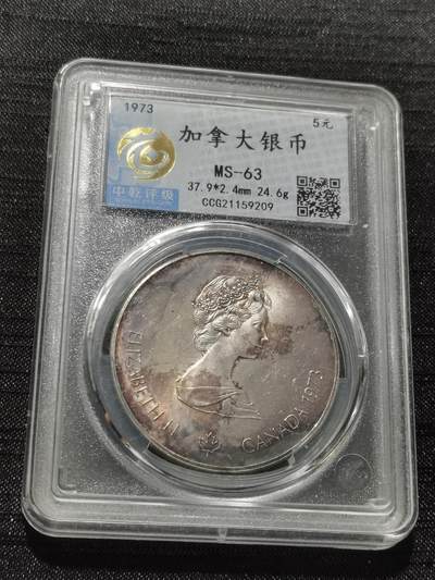 天下钱庄专场欢迎参拍 - 加拿大5加元，925银