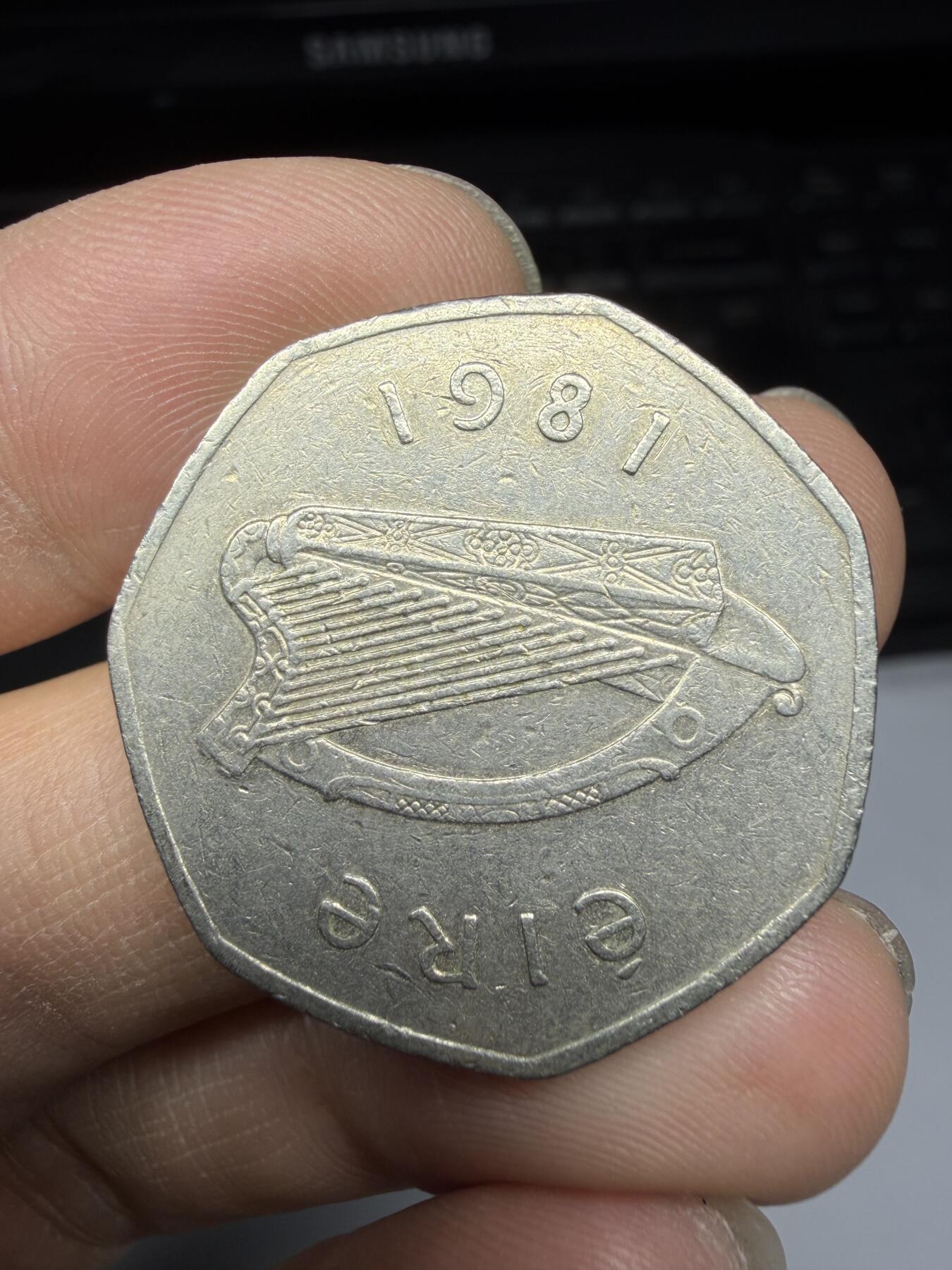 2026年集古藏今外币拍卖第三期-第6场—（总第316拍），可以寄存60天，满160元包邮。 1981年爱尔兰50便士