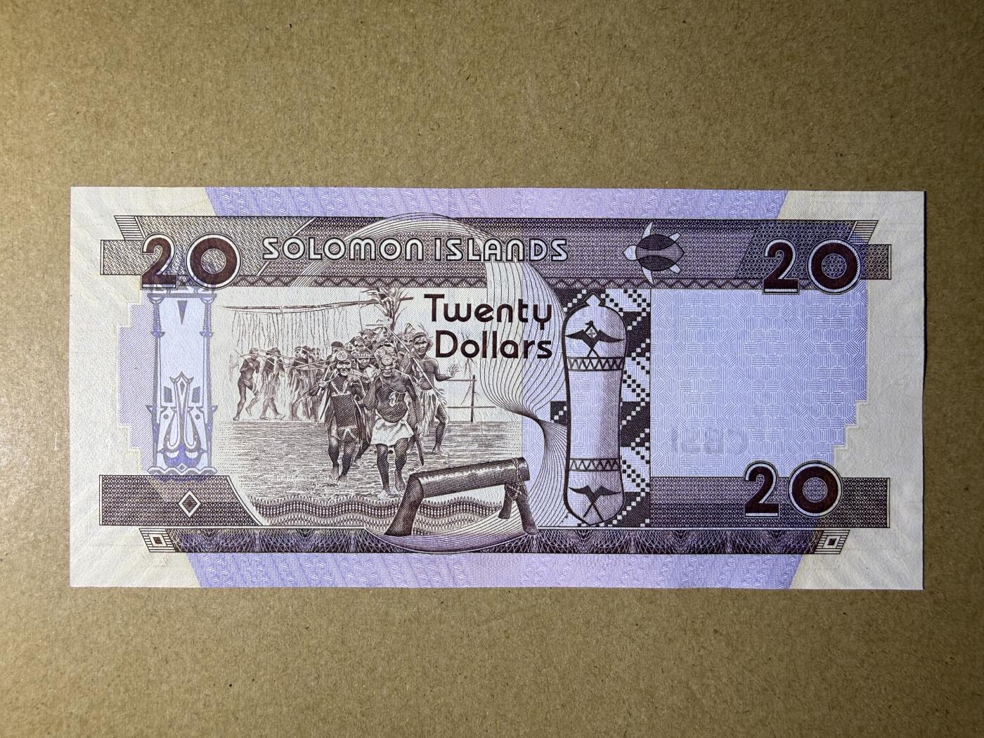 《艾美收藏》第237期-3.22周日外币强钞白金场 狮子号 所罗门20元 UNC 2006年 狮子号6666