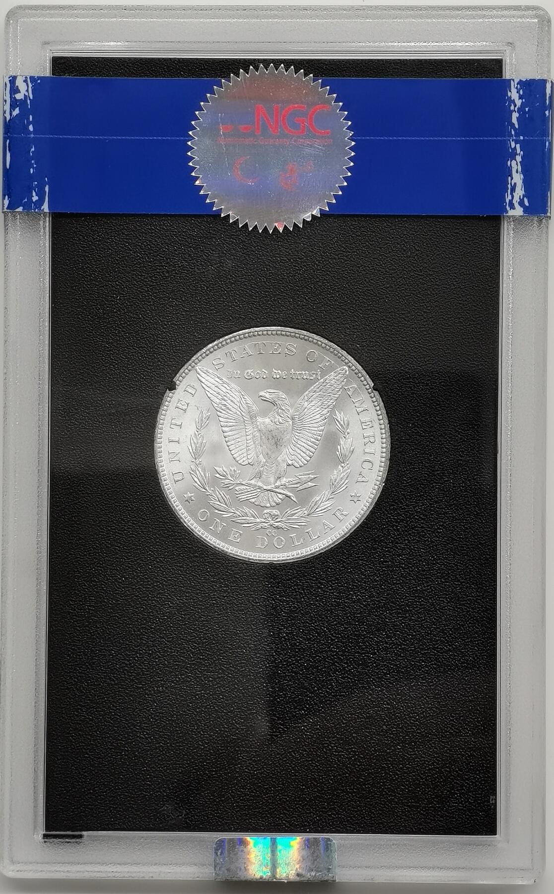博洋堂“芳菲春韵”3月精品大拍专场暨第166期（全场包邮） NGC MS65 美国1883 CC 摩根银币 稀有卡森厂 GSA绝版大封装 高分难得 车轮转光
