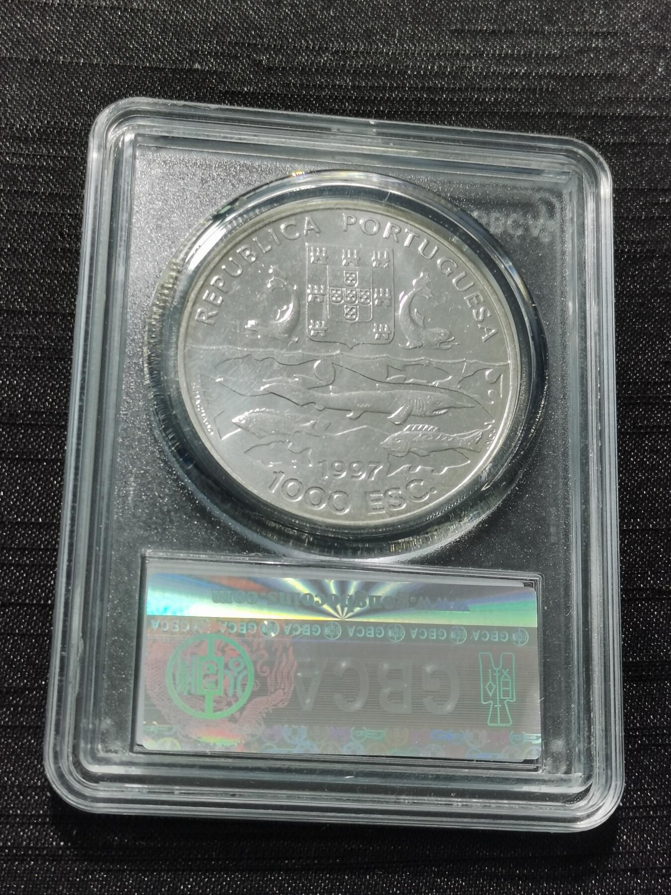天下钱庄专场欢迎参拍 葡萄牙1000埃斯库多银币