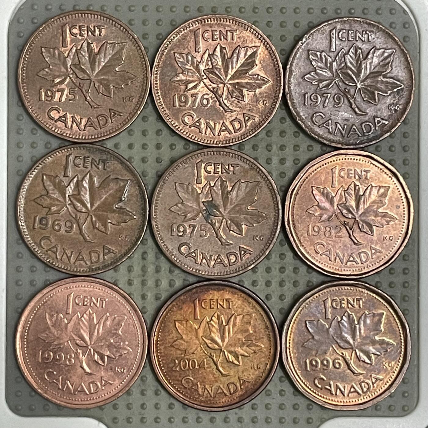 2026年第36场各国散币拍卖（总第186场） 加拿大1分9枚