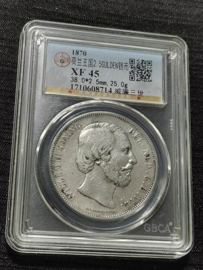 天下钱庄专场欢迎参拍 - 荷兰威廉三世银币