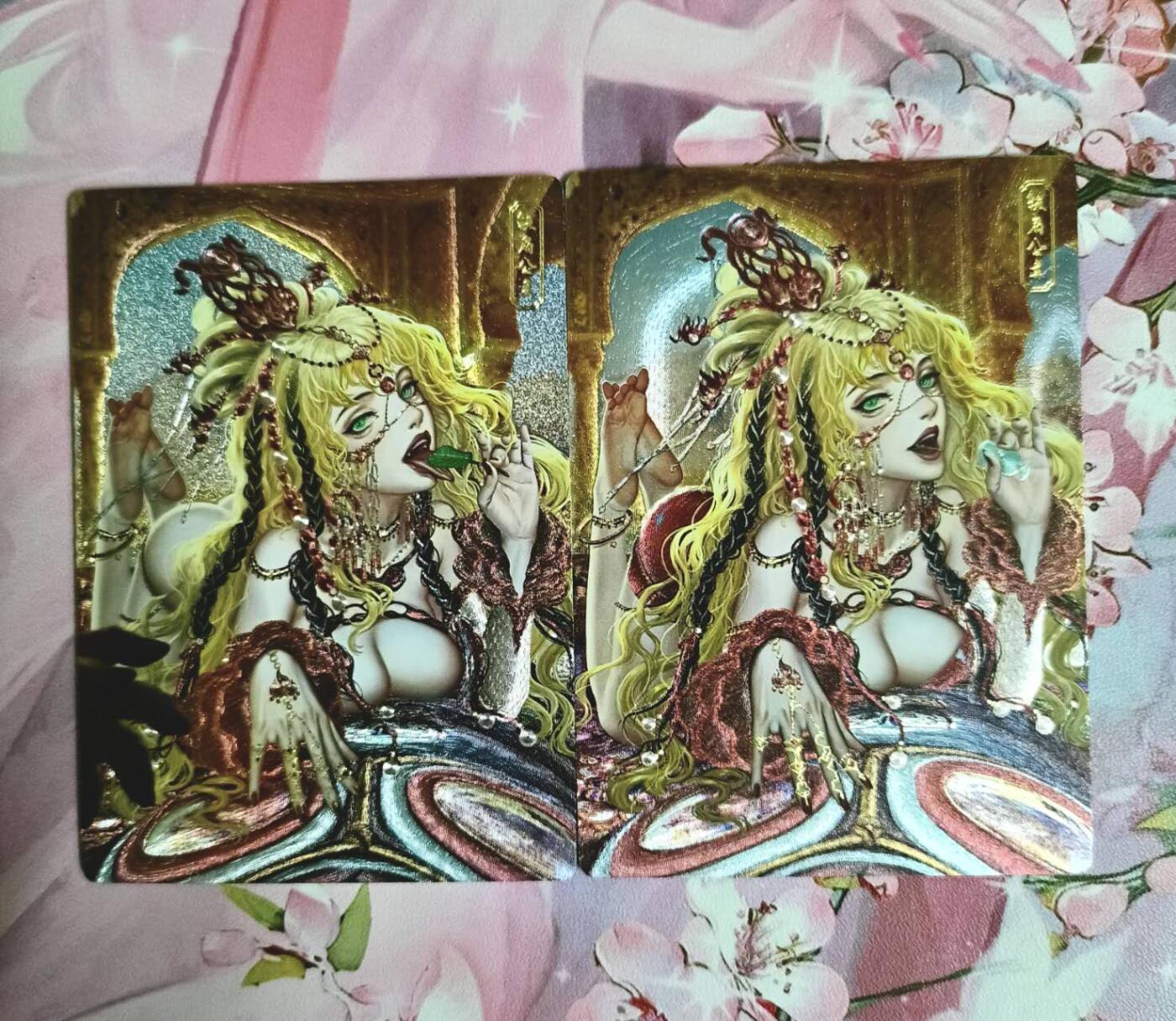 龙虎卡牌-七九场（满200元包邮，无佣金，每周六结拍，欢迎送拍） 粗闪2张 卡玩帕克 幻世神姬-铁扇公主一对