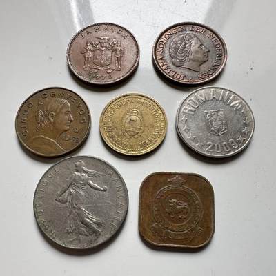 🌹外币初藏🌹🐯2026年第32场   每周二四六晚8️⃣点 接代拍 - 综合散币一组7枚 b