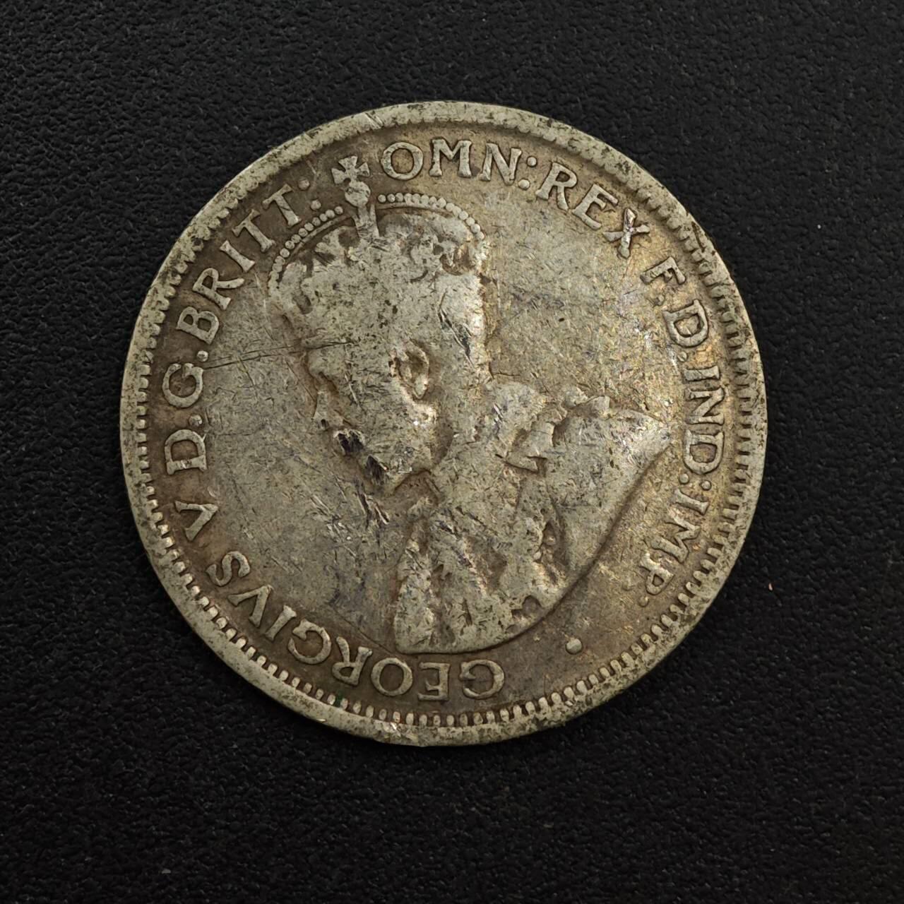 【淘币小摊】实时拍第八百八十一拍   小银币散币场    每周一统一发货 澳大利亚1918年乔治五世6便士银币