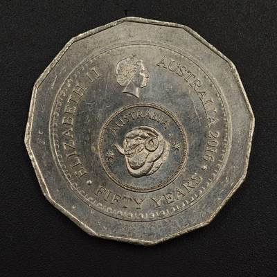 【淘币小摊】实时拍第八百八十一拍   小银币散币场    每周一统一发货 - 澳大利亚2016年货币50周年50分纪念币