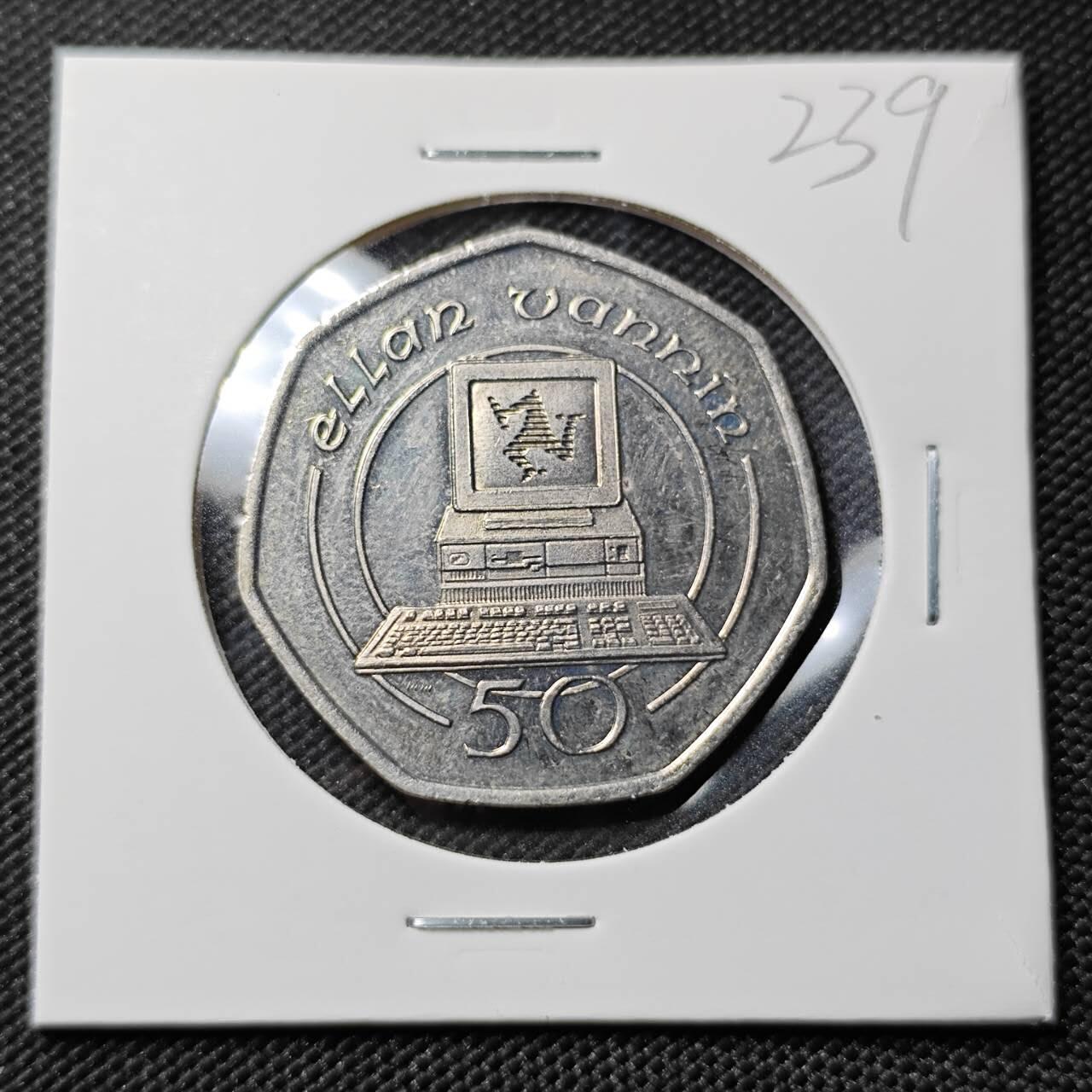 KK钱币收藏小铺   套币专场 2月预留时间 周末发货 1988 马恩岛50便士