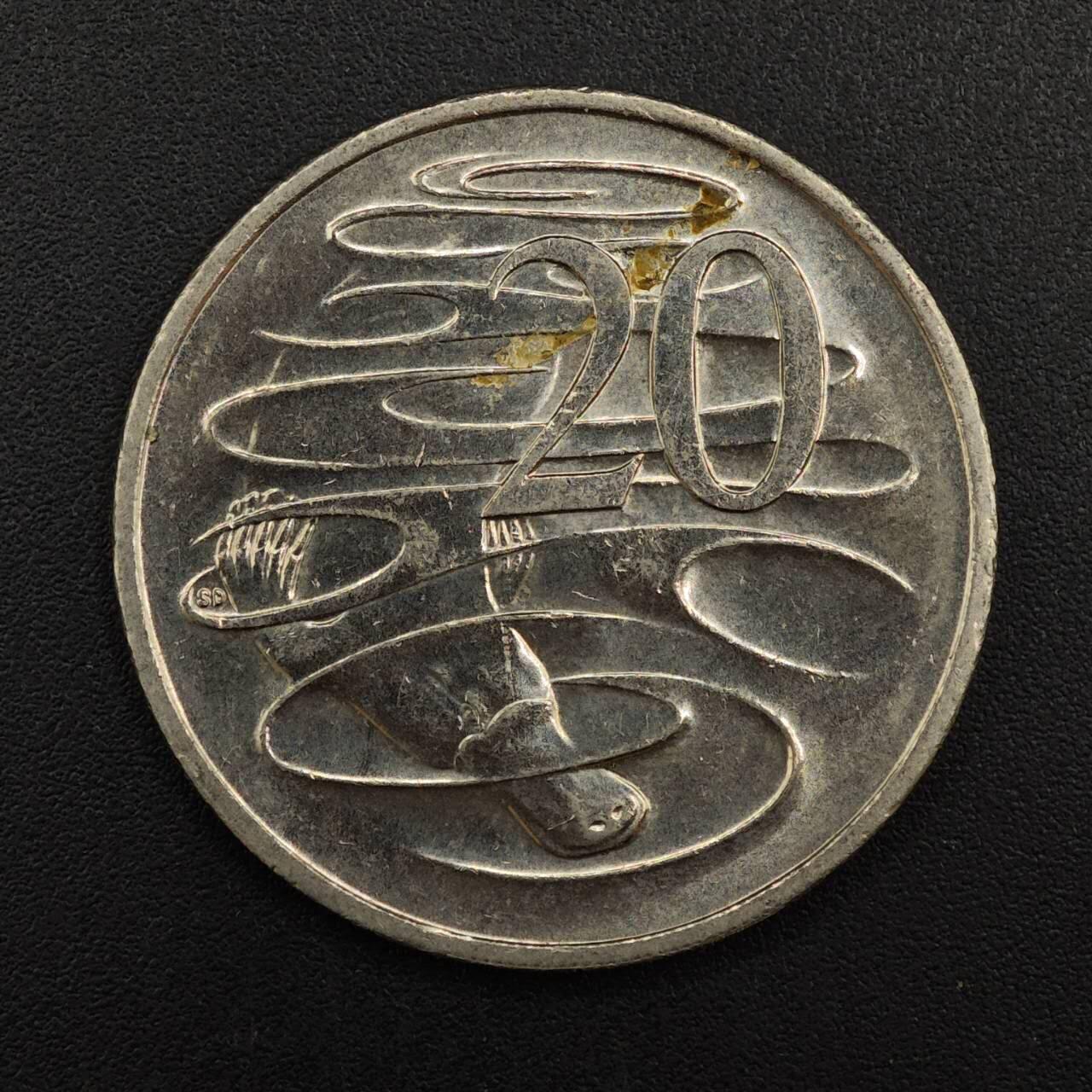 【淘币小摊】实时拍第八百八十一拍   小银币散币场    每周一统一发货 澳大利亚2016年货币50周年20分纪念币