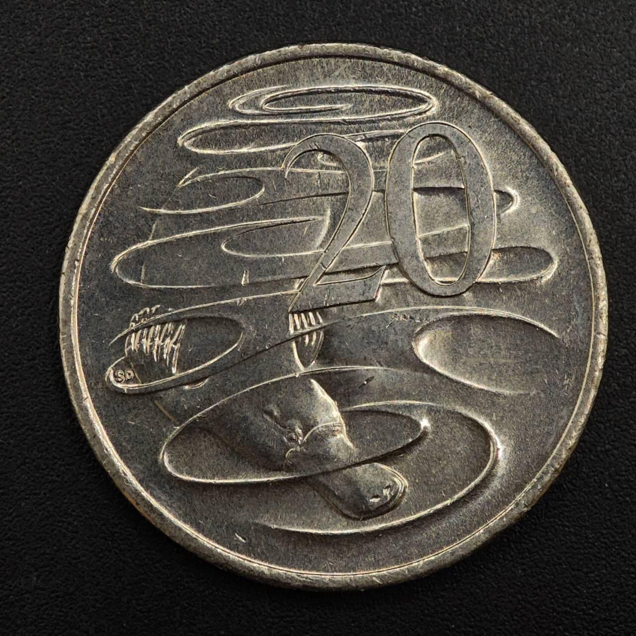 【淘币小摊】实时拍第八百八十一拍   小银币散币场    每周一统一发货 澳大利亚2016年货币50周年20分纪念币