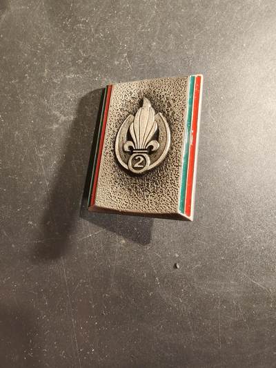 老王徽章第188期 - 法国外籍军团第2步兵团证章