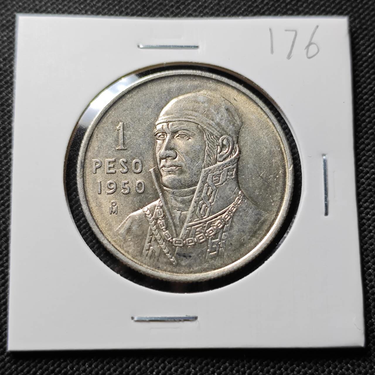 KK钱币收藏小铺   套币专场 2月预留时间 周末发货  1950墨西哥1比索银币