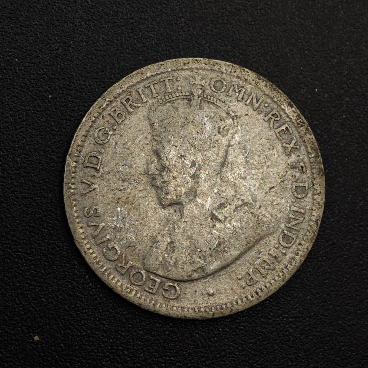 【淘币小摊】实时拍第八百八十一拍   小银币散币场    每周一统一发货 澳大利亚1924年乔治五世6便士银币