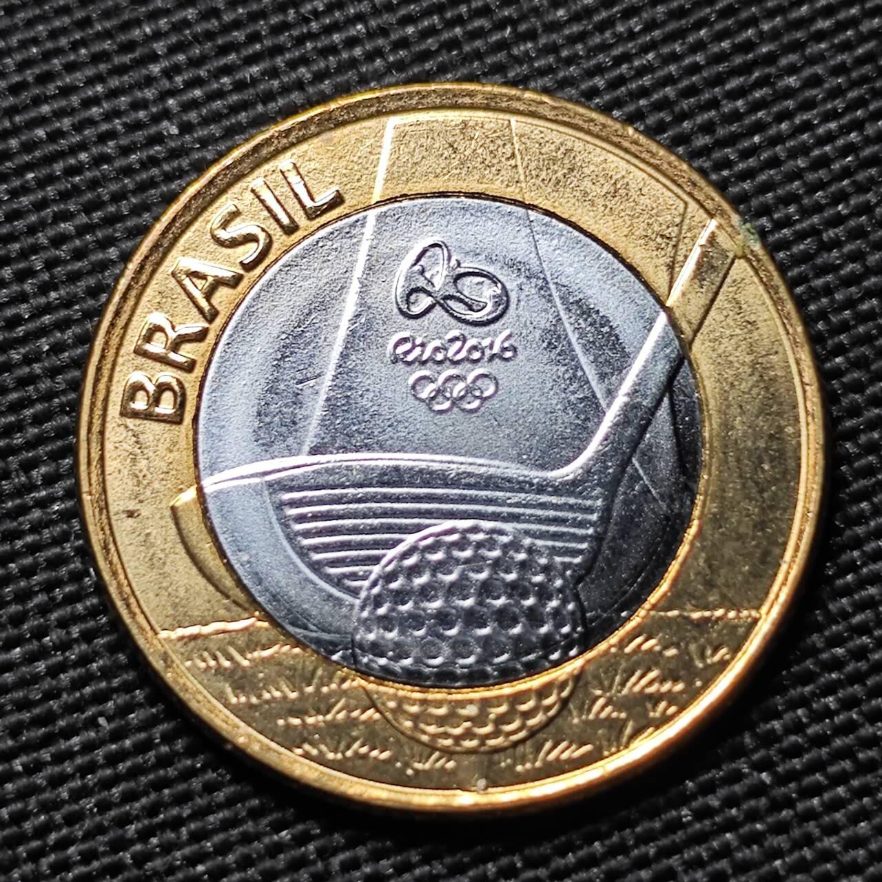 KK钱币收藏小铺   套币专场 2月预留时间 周末发货 巴西1瑞尔双色币纪念币 好品  