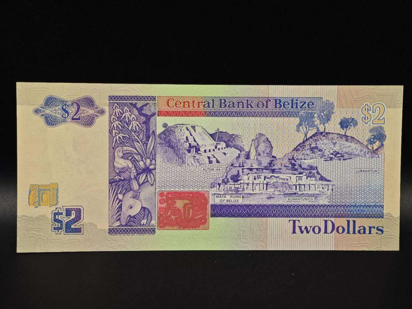  【淘币小摊】限时拍第八百八十二拍   纸币场    每周一统一发货 伯利兹1990年2元纸币