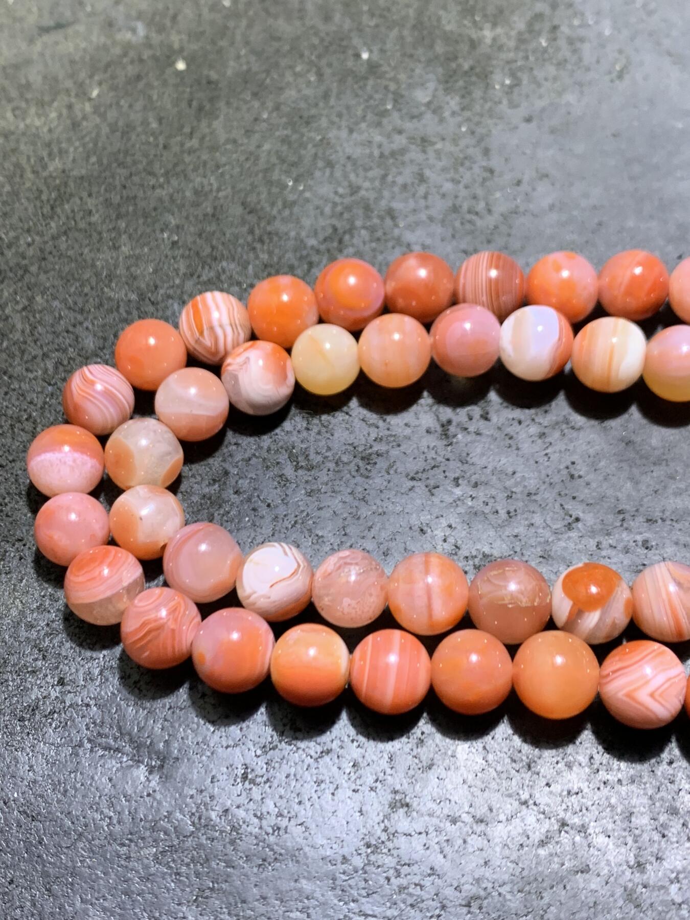 精美红白川料南红玛瑙108手串一条，