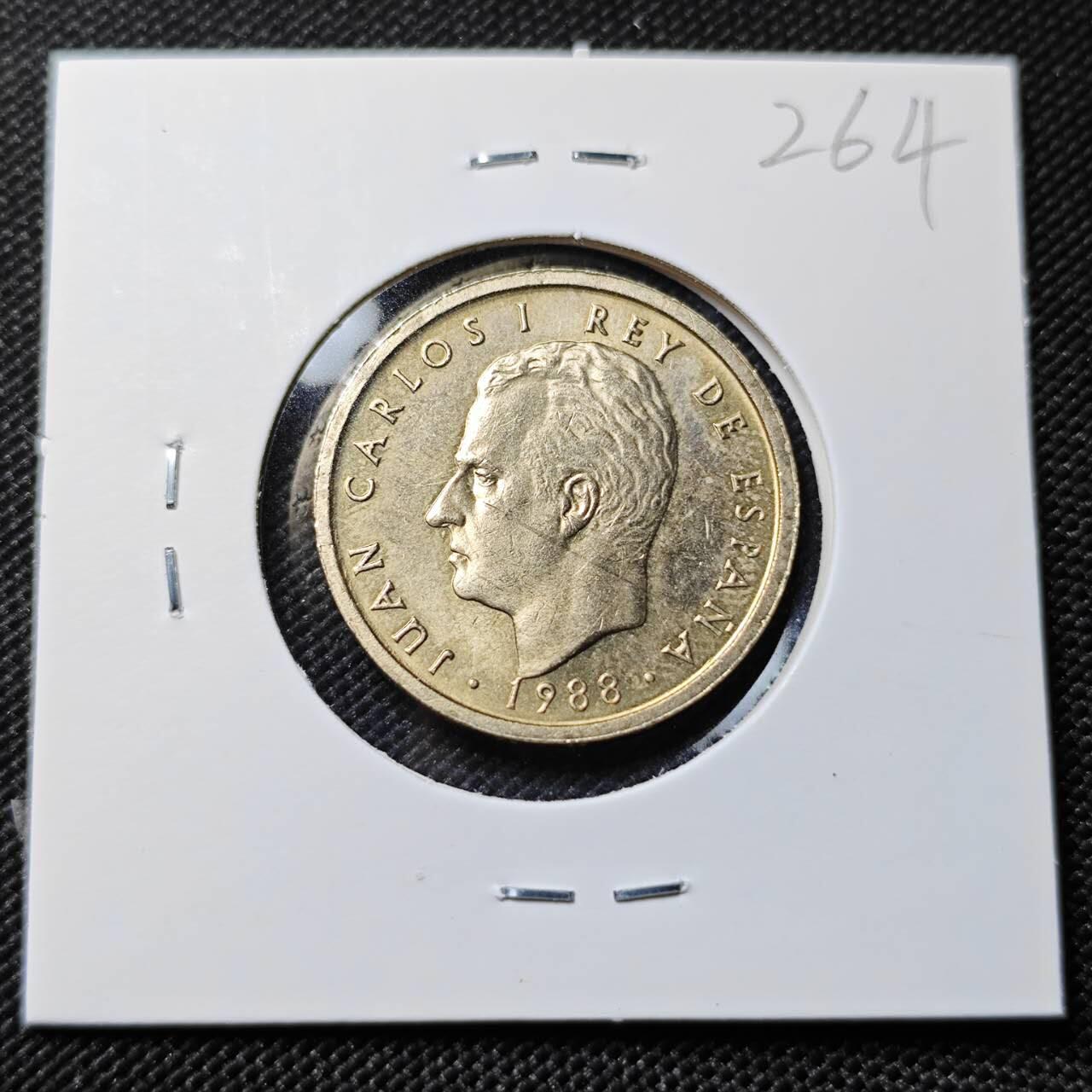 KK钱币收藏小铺   套币专场 2月预留时间 周末发货  1988西班牙100比塞塔 好品