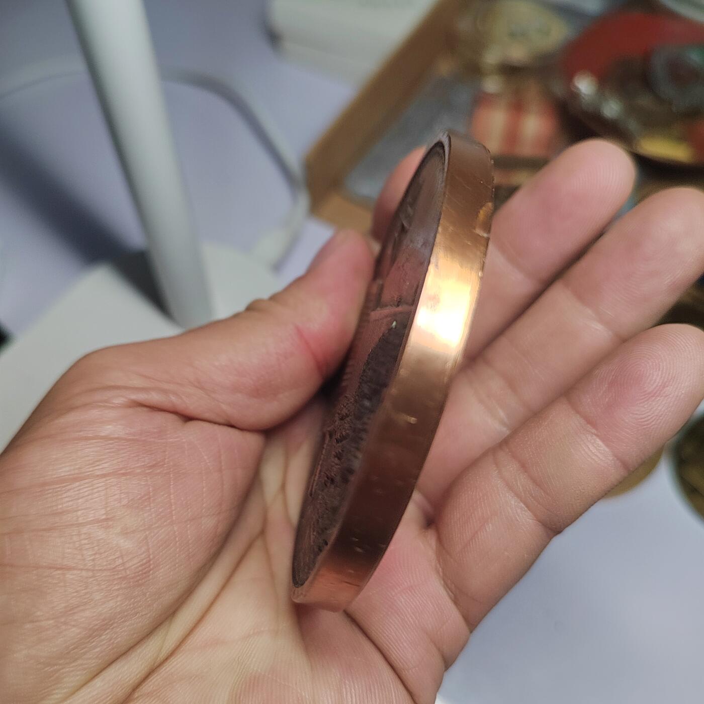 PCAI钱币  21-783  纸币邮票证章古钱铜元小专场 大型厚重铜章