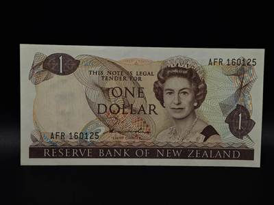  【淘币小摊】限时拍第八百八十二拍   纸币场    每周一统一发货 - 新西兰1元纸币【有折】