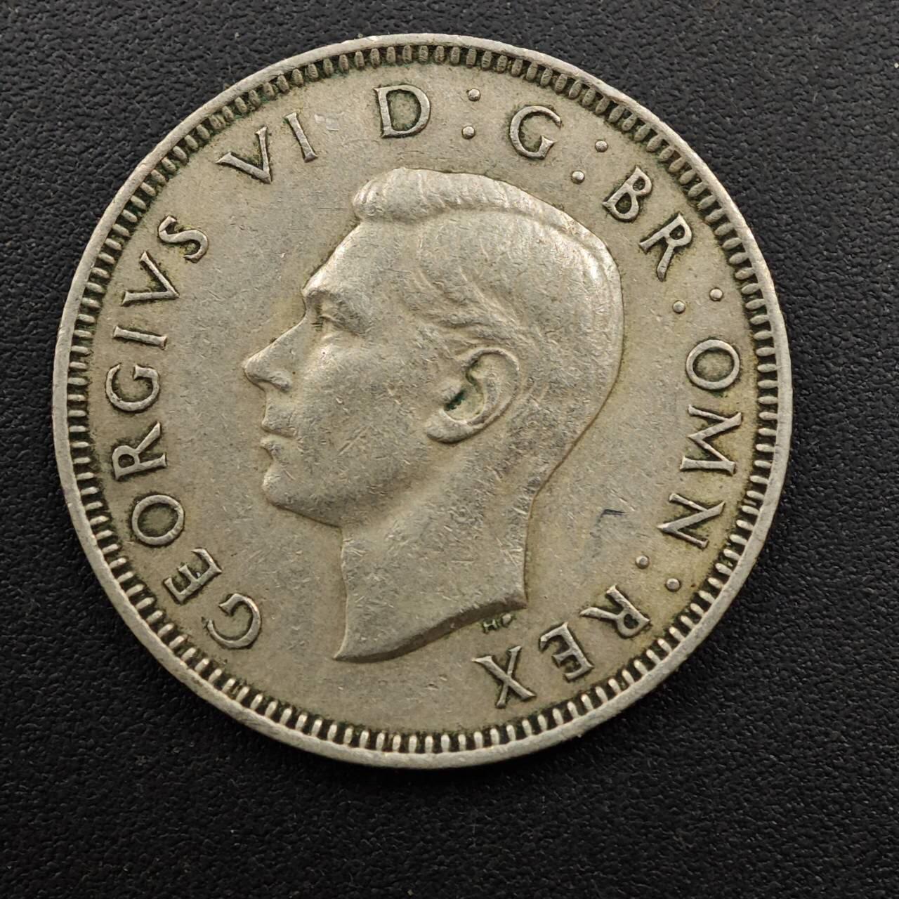 【淘币小摊】实时拍第八百八十一拍   小银币散币场    每周一统一发货 英国1947年乔治六世一先令镍币