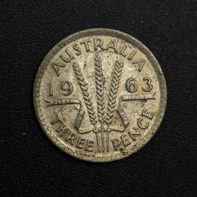 【淘币小摊】实时拍第八百八十一拍   小银币散币场    每周一统一发货 - 澳大利亚1963年伊丽莎白二世3便士银币