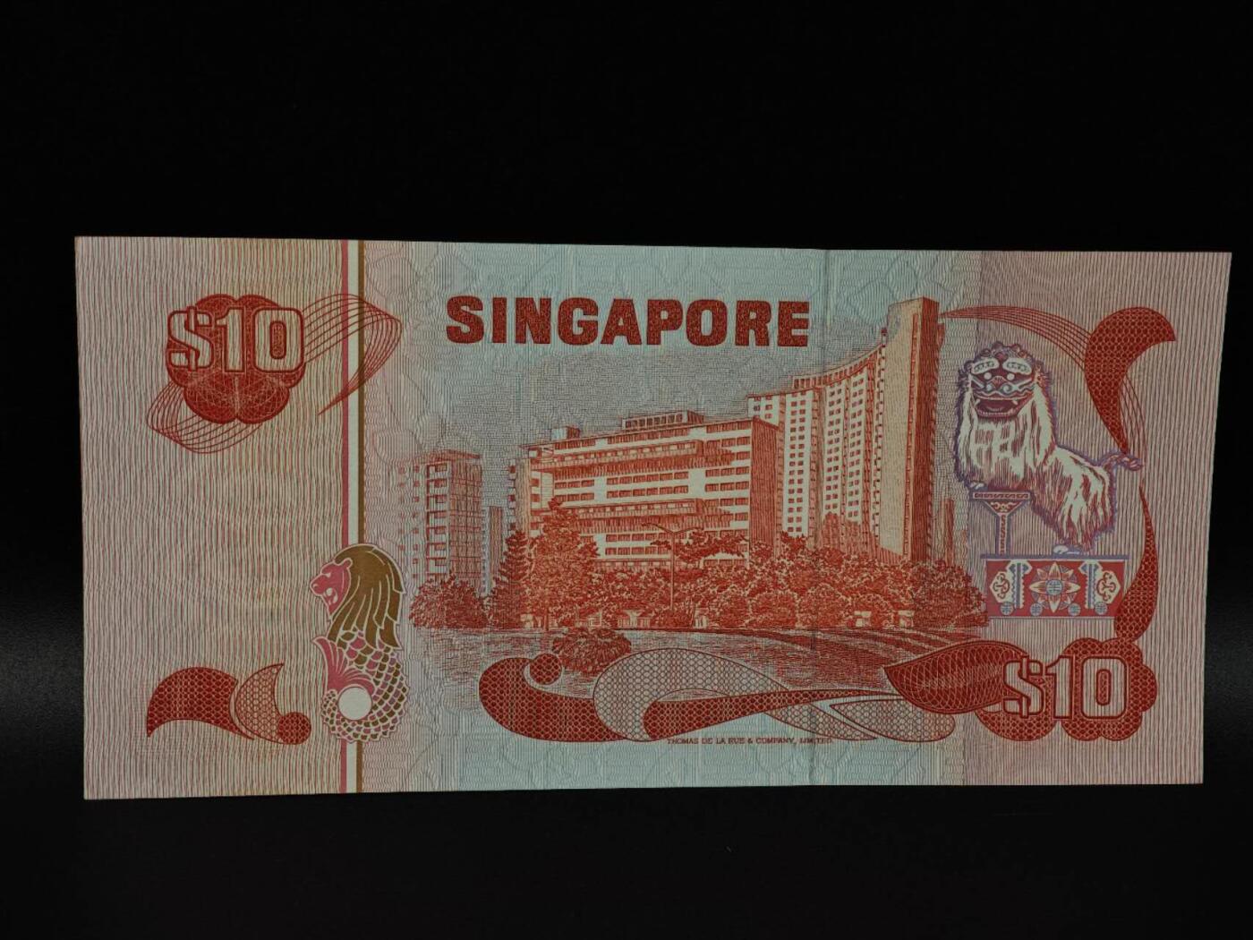  【淘币小摊】限时拍第八百八十二拍   纸币场    每周一统一发货 新加坡鸟版10元纸币