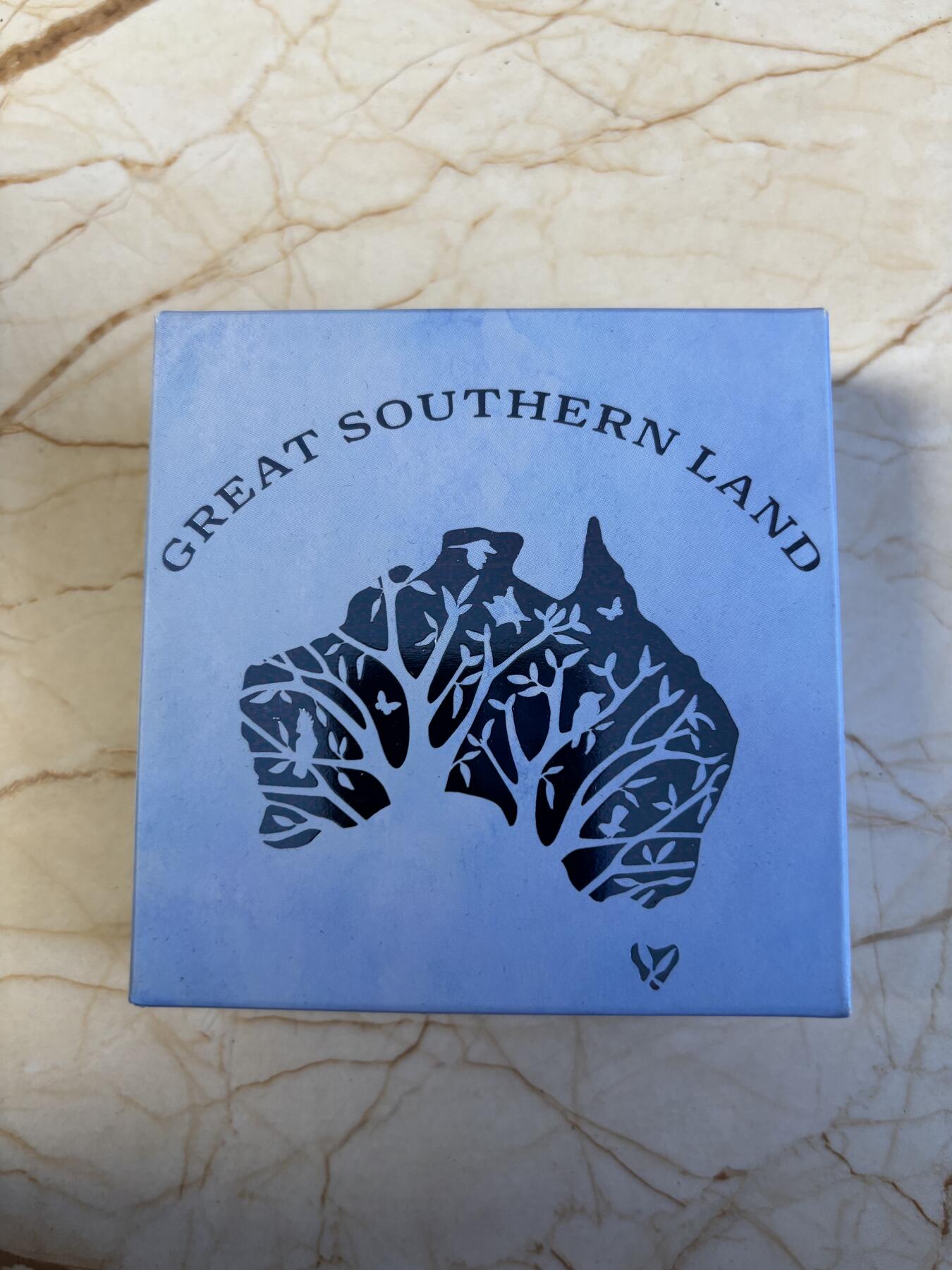 第195期拍卖 澳大利亚2022年南大陆3澳洲鸟类镶嵌蓝色云母1盎司银币，999银，发行5000枚