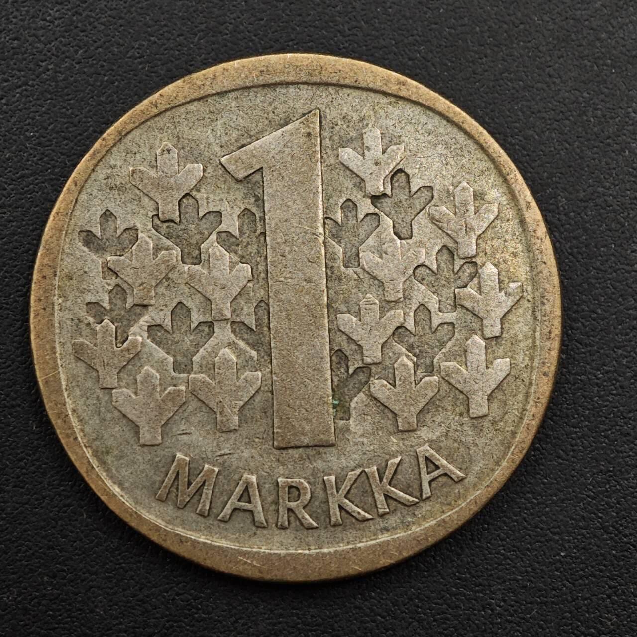 【淘币小摊】实时拍第八百八十一拍   小银币散币场    每周一统一发货 芬兰1964年1马克银币