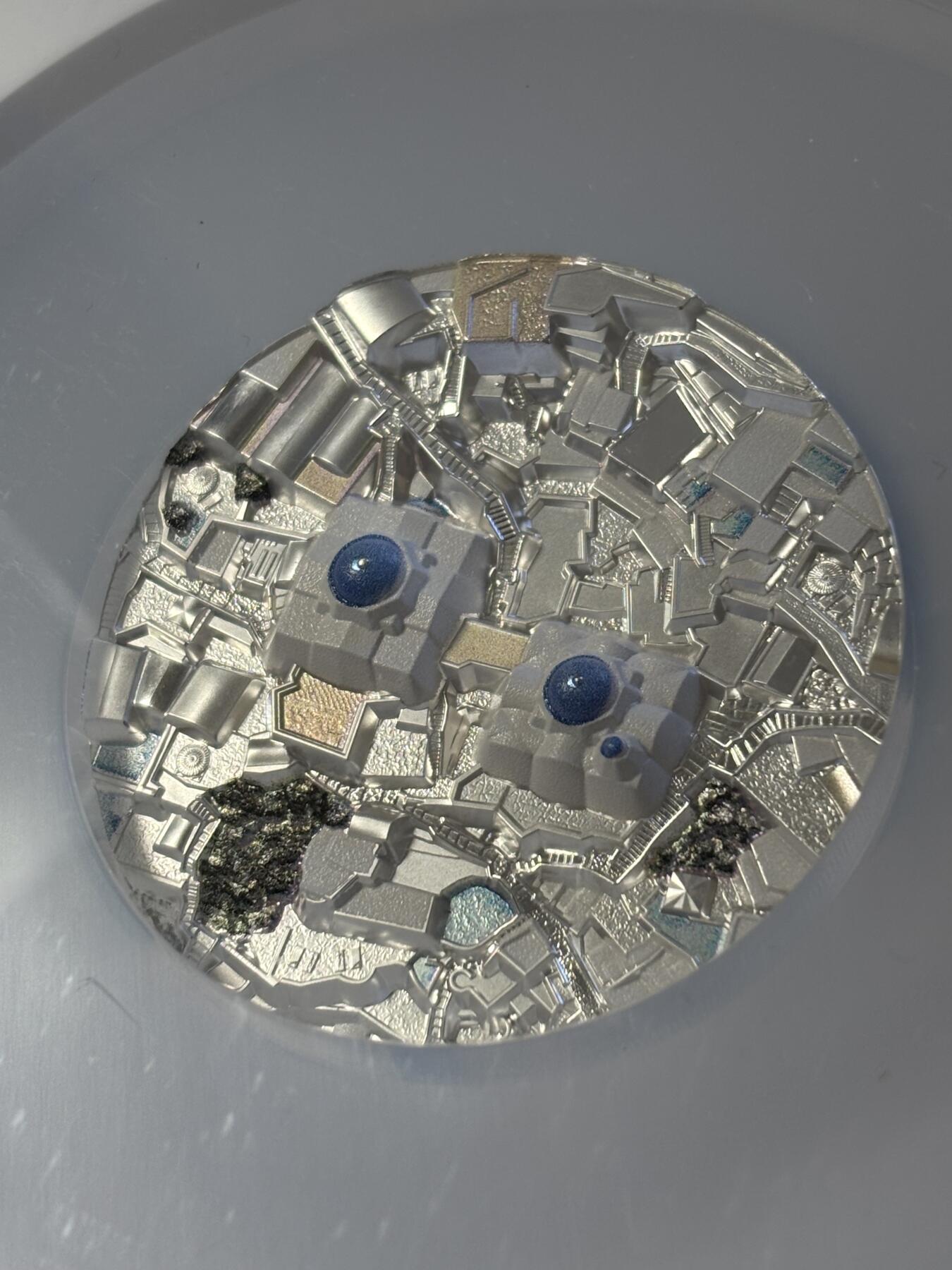 第195期拍卖 库克2024年圣托里尼岛高浮雕5盎司纪念银币NGC-PF70首，999银，发行555枚