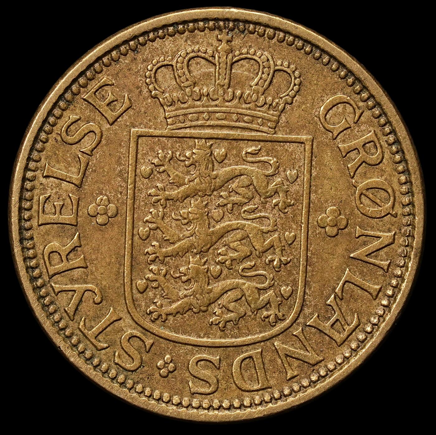 修遠堂世界钱币第108期 1926年格陵兰50欧尔