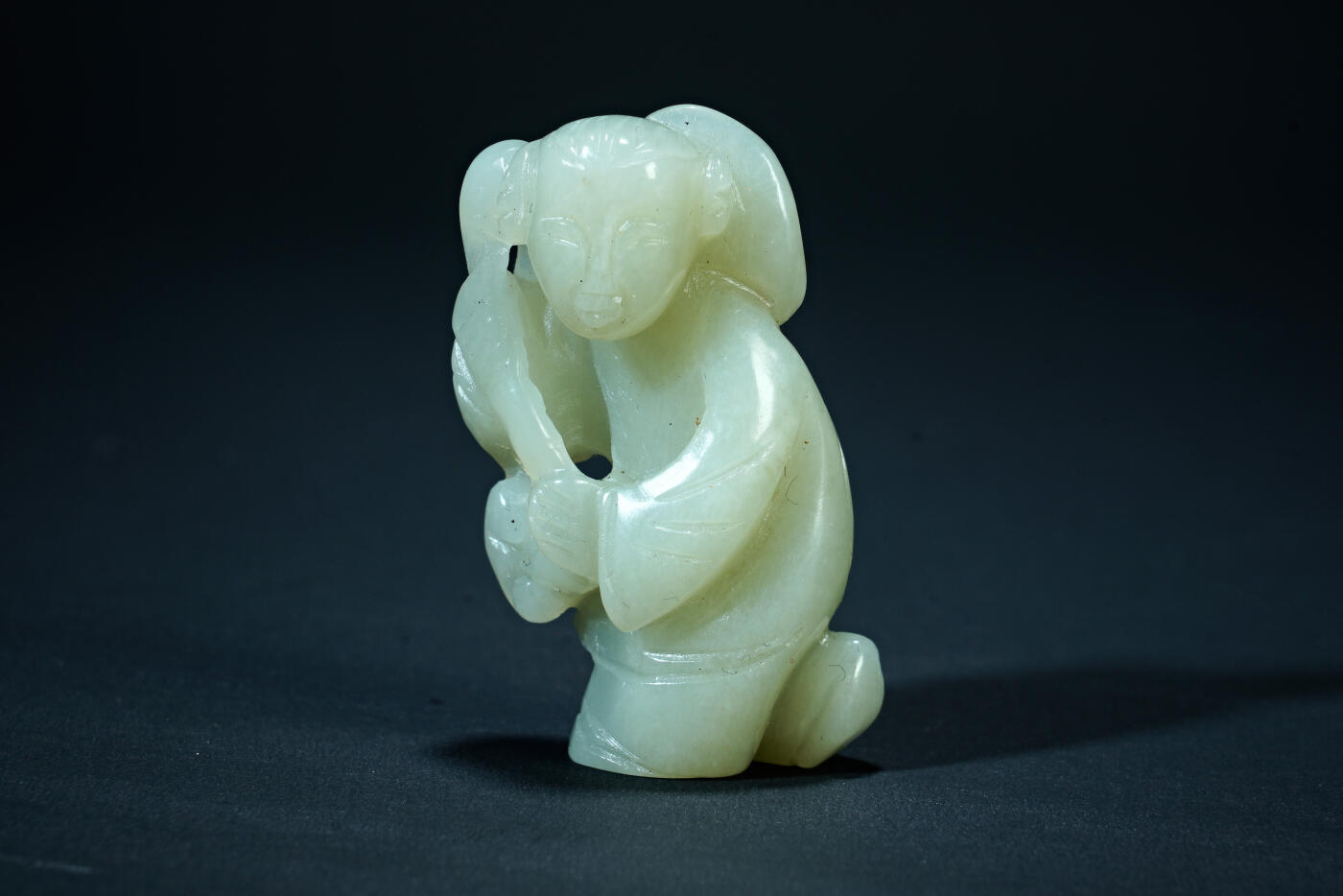 上海都达杂项专场五十八【全场包邮】  和田玉雕童子摆件93-50