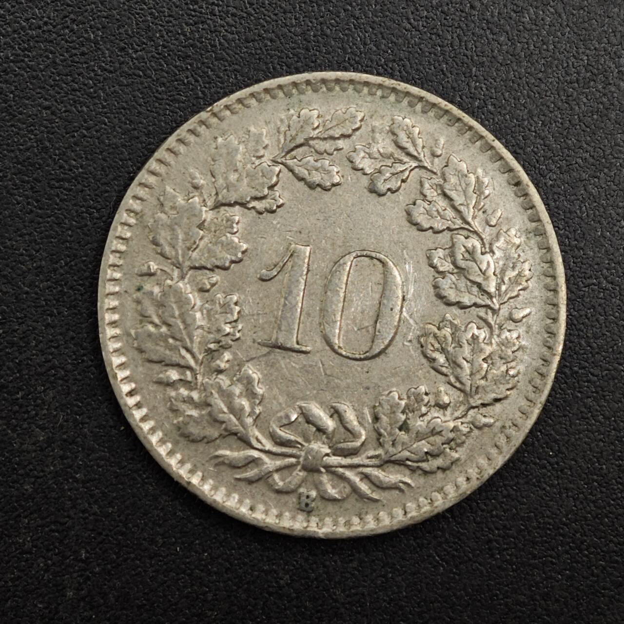 【淘币小摊】实时拍第八百八十一拍   小银币散币场    每周一统一发货 瑞士1944年10分镍币